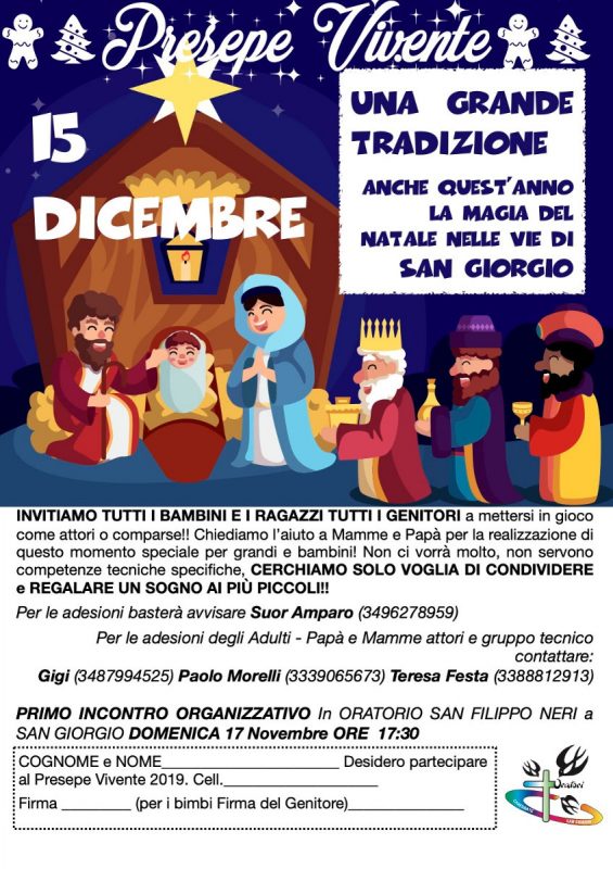 Volantino Presepe Vivente